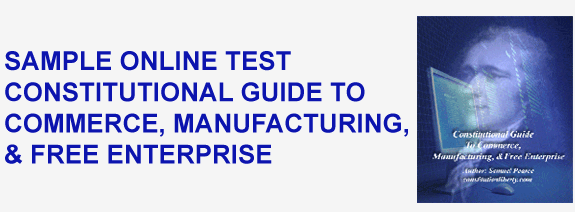 Online Test for Constitution Guide Software Commerce Manufacturing and Free Enterprise