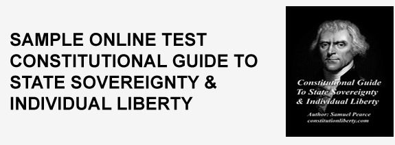Online Test for Constitution Guide Software State Sovereignty and Individual Liberty